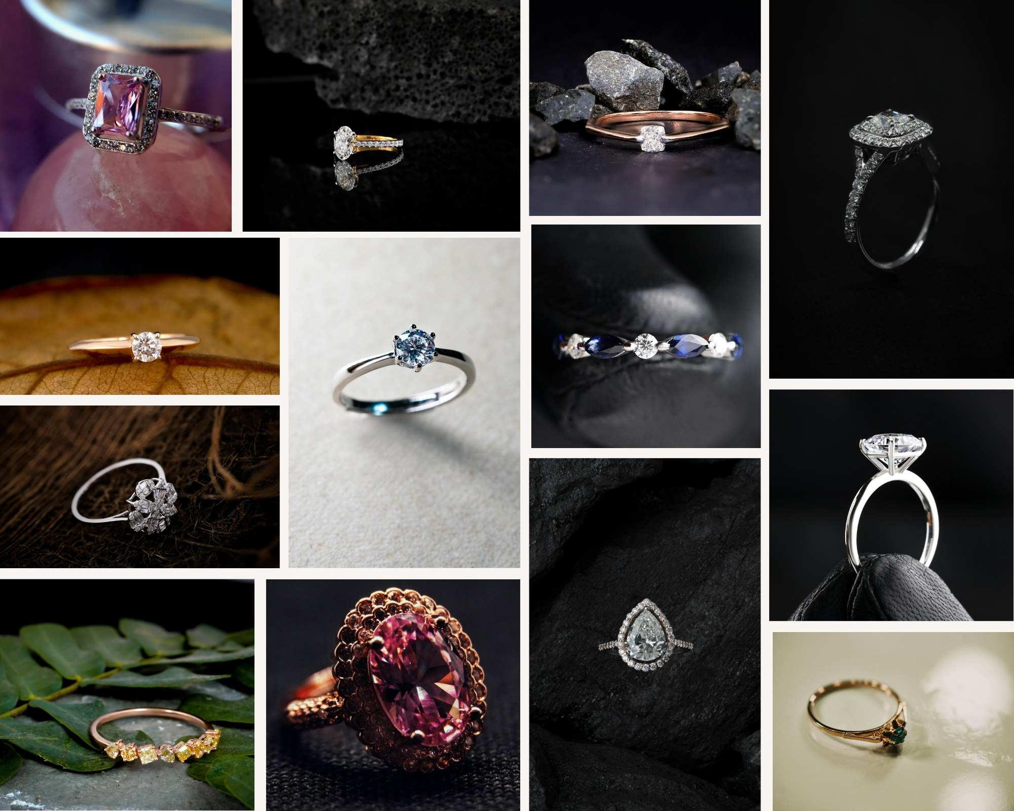 Moodboard   bague de fiancailles